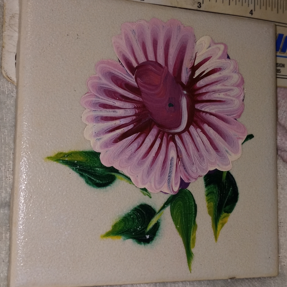 USA tile, hand painted, retired #968